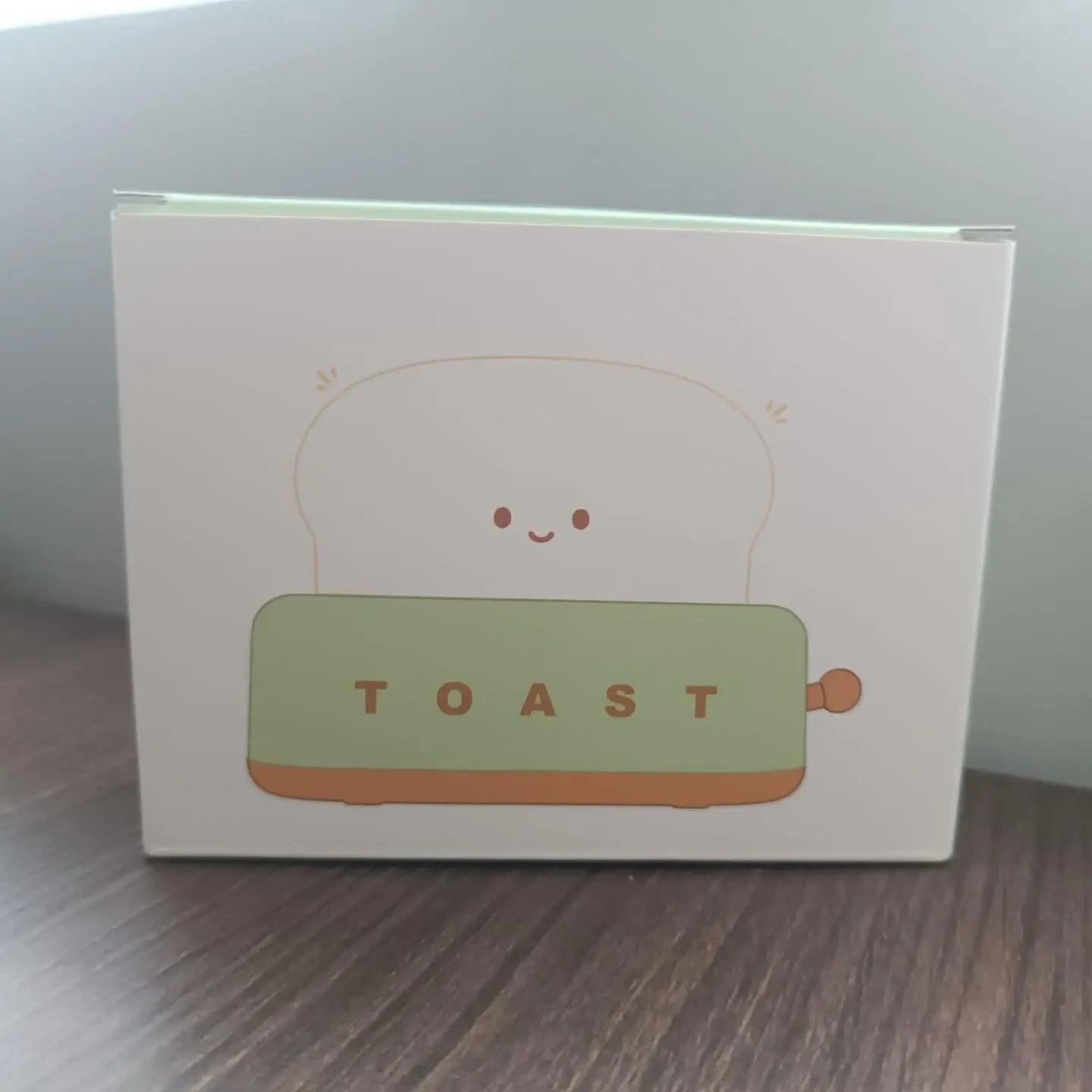 Cute Toast LED Night Light | Dimmable Rechargeable Desk Lamp