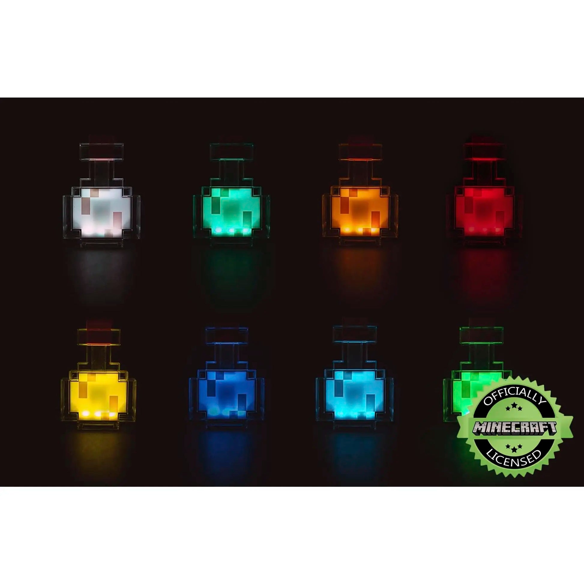Minecraft Potion Bottle Color Changing LED Lamp | 7-Inch