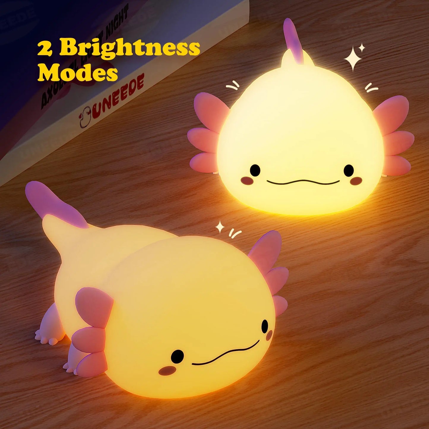 Axolotl-Themed USB-Powered Silicone Night Light, 1 Count - Decorative Illumination for Home, Bedroom, Living Room, and Office