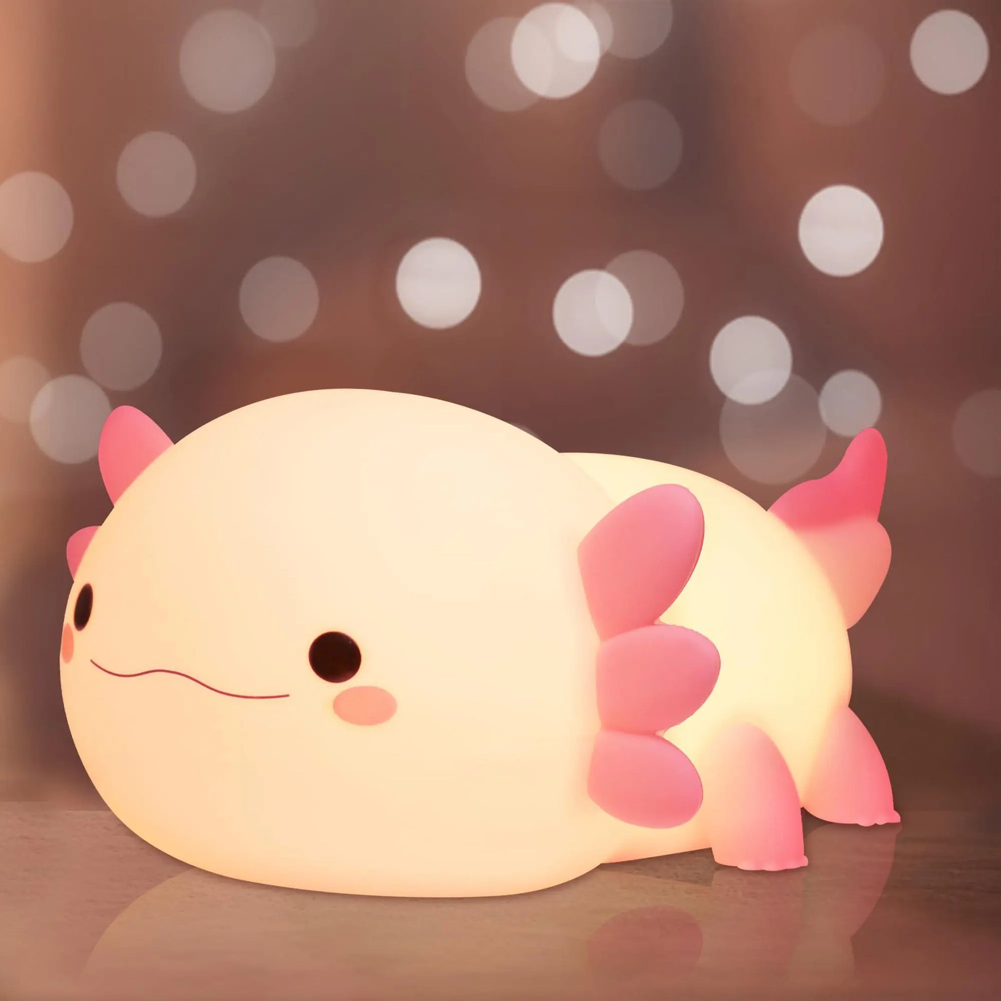 Axolotl-Themed USB-Powered Silicone Night Light, 1 Count - Decorative Illumination for Home, Bedroom, Living Room, and Office